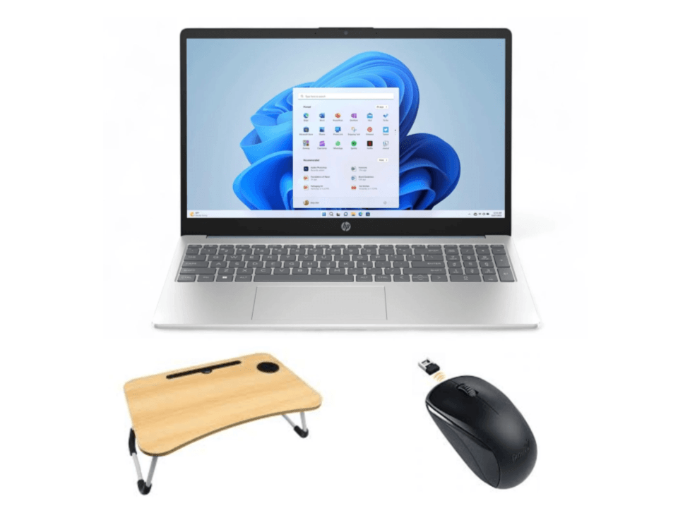 Portatil HP 15-FC0256LA Ryzen 5 7520U 16GB 512GB SSD FHD 15" Blue + Obsequio Soporte Mesa + Mouse NX 7000